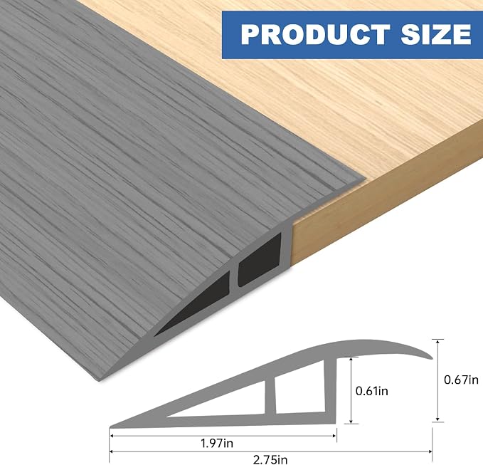 Vinyl Door Threshold Flooring Transition Strip Self Adhesive Carpet Edging Strip - Image 2