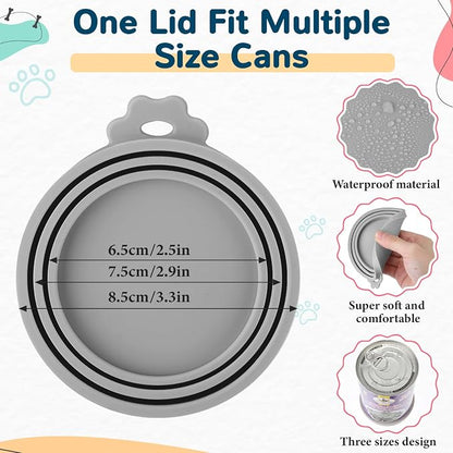 Uiifan Cat Food Lid Cat Food Can Covers Lids 8 Pcs Pet Can Supplies Set 5 - Image 5