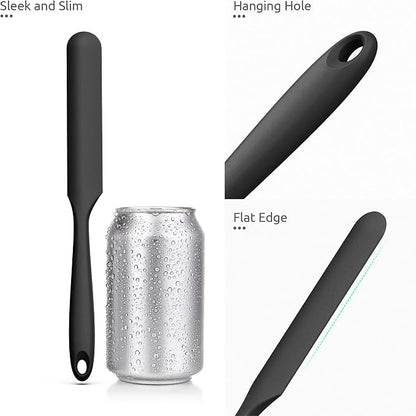 U-Taste Skinny Silicone Jar Spatula: 600ºF Heat-Resistant Food-Grade 10in Long - Image 6