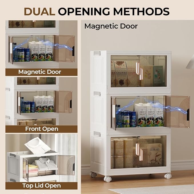 Elegant 2 Tiers Stackable Storage Bins - Image 4