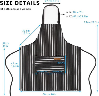BeLuyi 2 Pack Adjustable Bib Apron - Image 2