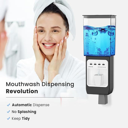Auto-Mouthwash Dispenser for Bathroom - 700mL Rechargeable Wall-Mounted - Image 7