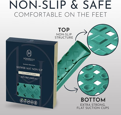 Homerella Anti Slip Shower Mat | Anti Mold Non Slip Bathtub Mat - Image 5