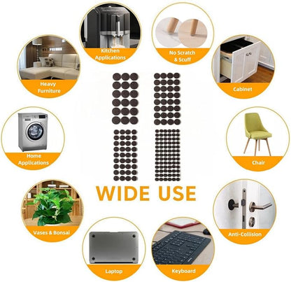 Felt Furniture Pads for Hardwood Floors 164 Piece, Furnigear Anti Scratches - Image 5