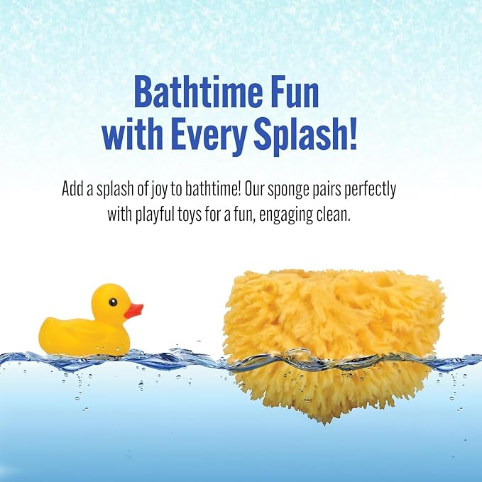 Baby Buddy Natural Bath Sponge, Ultra-Soft Sea Wool, Gentle on Baby's Skin - Image 3