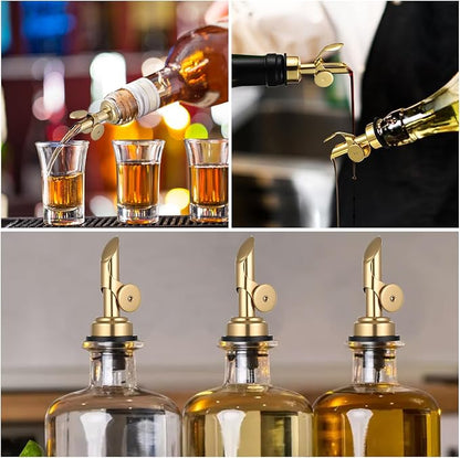 2 PCS Weighted Stainless Steel Bottle Pourers, Olive Oil Dispenser Spout - Image 6