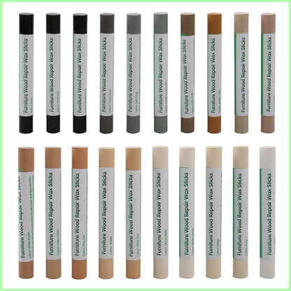 Furniture Markers Touch Up, 20 Colors Wood Filler Sticks, Wood Wax Crayons - Image 8