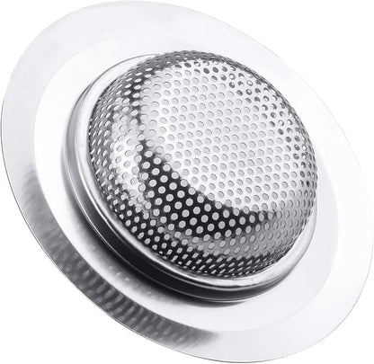 2 Pcs Kitchen Sink Strainer, Stainless Steel Drain Cover, Large Wide Rim 4.5" - Image 8