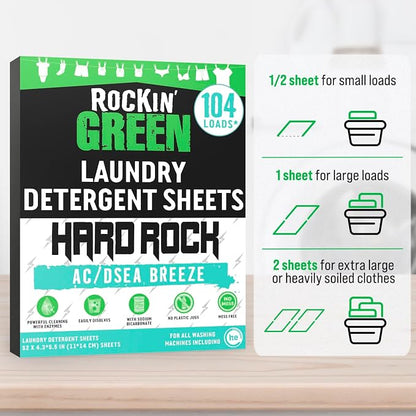 Rockin' Green Hard Rock Travel Laundry Detergent Sheets - Image 4