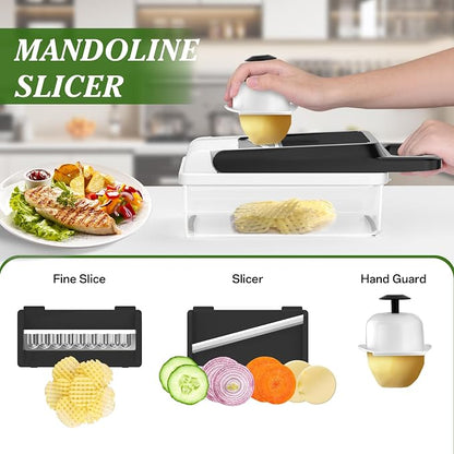 HomeHacks Vegetable Chopper Vegetable Cutter, 15 in 1 Kitchen Gadget, Onion - Image 4
