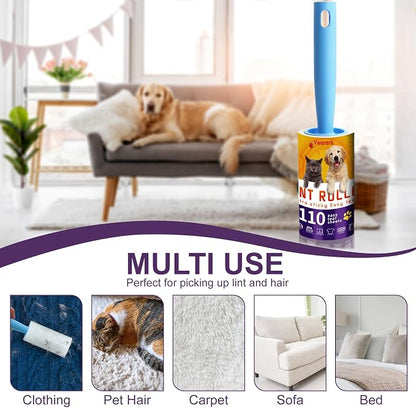 Lint Rollers for Pet Hair Extra Sticky, 220 Sheets/2 Lint Roller Refills - Image 6