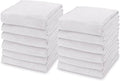 kimteny 13x28 Inches Kitchen Cloth Dish Towels, 400 GSM Premium Dishcloths, Super Absorbent Coral Velvet Microfiber Cleaning Cloths, Fast Drying Rags for Washing Dishes (12 Pack, White)