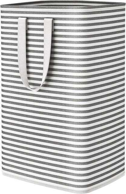 Lifewit Laundry Hamper Large Collapsible Laundry Basket, Freestanding Waterproof Clothes Hamper Storage with Easy Carry Handles for Clothes in Bedroom Bathroom College Dorm for Adults, Black, 80L