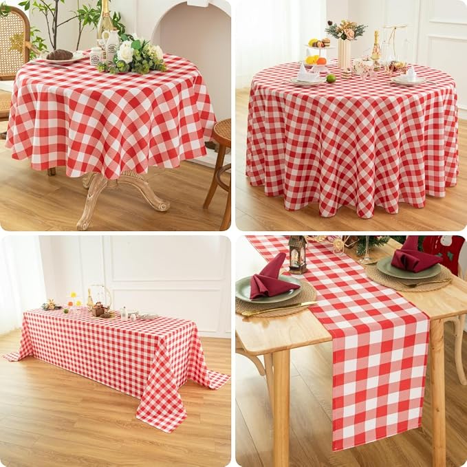 Classic Gingham Tablecloth Fabric - Image 4