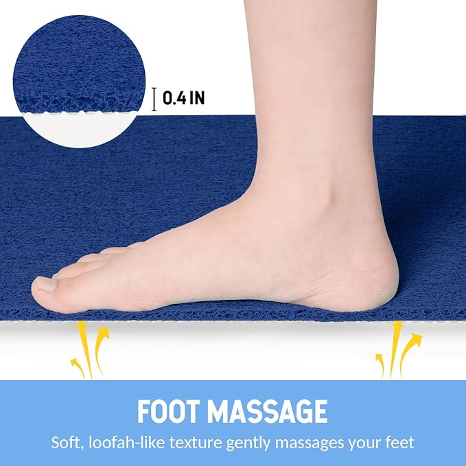 Non-Slip Bathtub Mat, Anti Slip Shower Mat, Fast Drying Bathtub Mats, Foot - Image 5