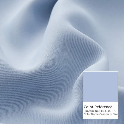 BGment Baby Blue Room Darkening Curtains 63 Inches Long - Image 8