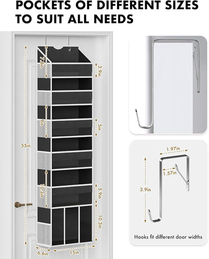 Over The Door Organizer Storage - 50lb Heavy Duty 6 Shelf Over Door Organizer - Image 2