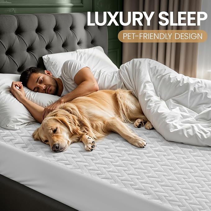 Utopia Bedding Waterproof Mattress Protector King Size, Premium 3D Air Soft - Image 5