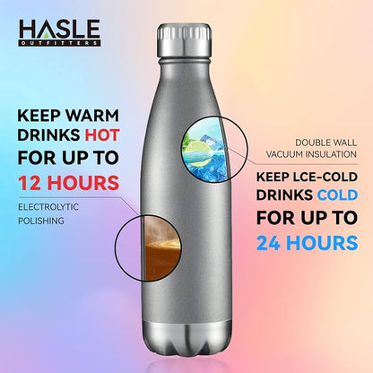 HASLE OUTFITTERS 17oz Stainless Steel Water Bottles Bulk, Vacuum Insulated - Image 4