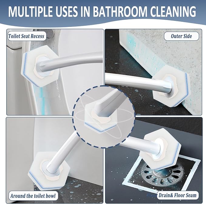 Disposable Toilet Bowl Wand Refills, Toilet Cleaner Refill Pads Compatible - Image 6