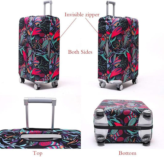 TRAVELKIN more than travel Luggage Cover Washable Suitcase Protector Anti-scratch Suitcase cover Fits 18-32 Inch Luggage