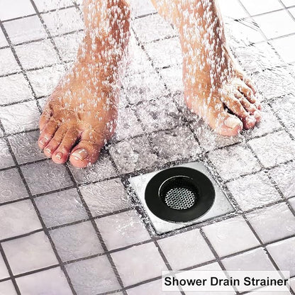 1.75" Bathtub Drain Strainers, Shower Drain Hair Catchers, Stainless Steel - Image 5