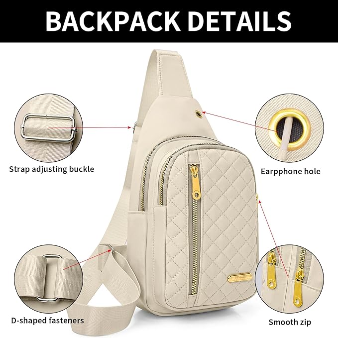 Small Sling Bag For Women Men Casual Crossbody Sling Backpack