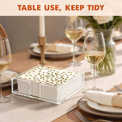 Kordory Acrylic Napkin Holder for Table, Modern Square Paper Napkin Holders for - Image 5