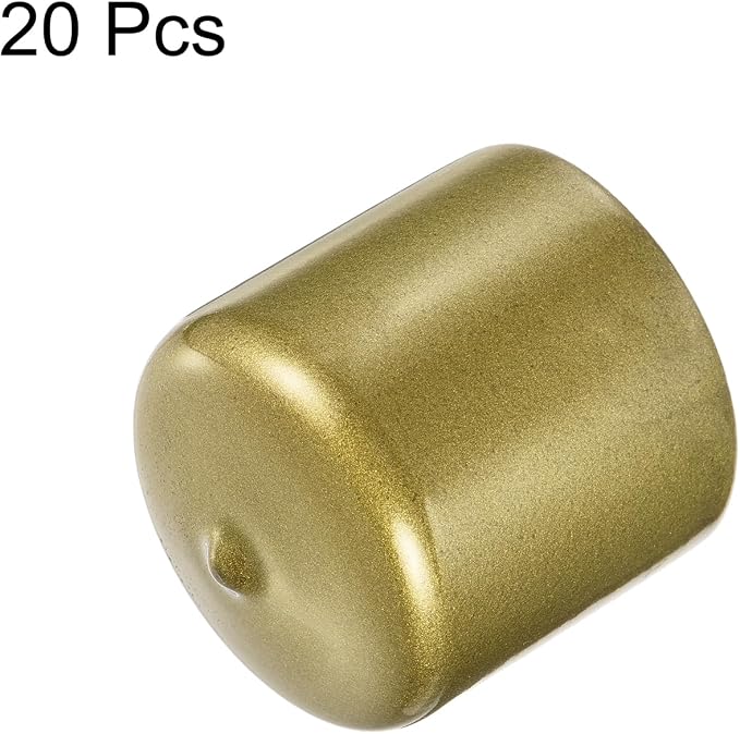 uxcell 20pcs Rubber End Caps 1 5/8" ID Vinyl Round Tube Bolt Cap Cover Thread - Image 2