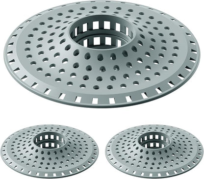 Shower Hair Drain Catcher, Silicone Bathtub Drain Hair Catcher Strainer by SayGoodbyetoHairClogging
