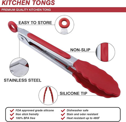 MSY BIGSUNNY Kitchen Food Tongs - Image 4