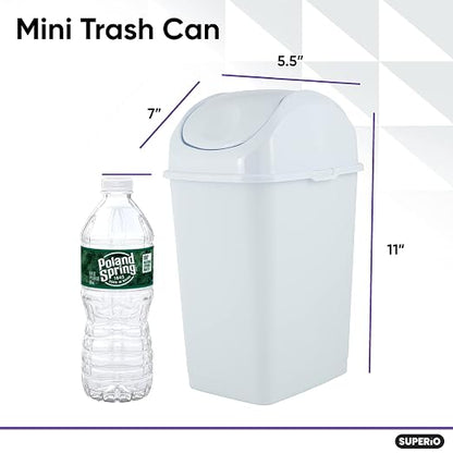 Superio Mini Desktop Trash Can - Image 2
