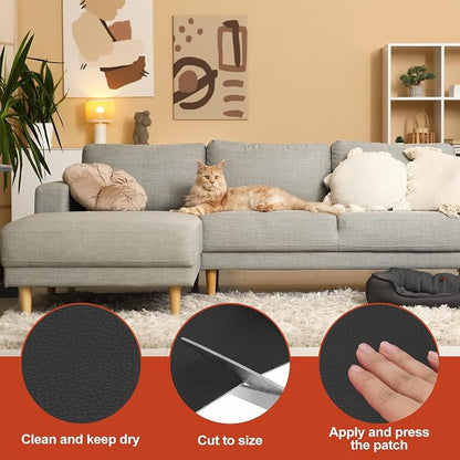 PATIKIL Leather Patches Tape for Furniture, 3.2 x 61 Inch Self Adhesive Vinyl - Image 3