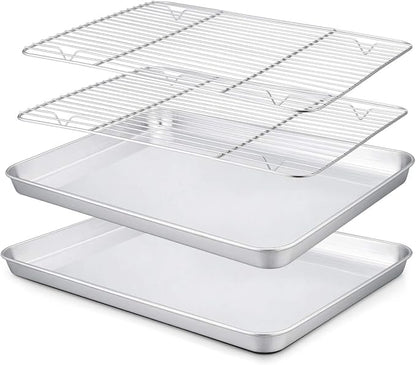 TeamFar 10.5’’ x 8’’ x 1’’ Toaster Oven Pan by TeamFar