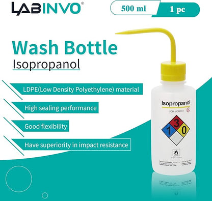 Isopropanol Wash Bottle, Narrow Mouth, Self-Venting Safety Wash Bottles - Image 3