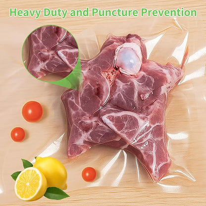 MakMeFre 100 Count Vacuum Sealer Bags 50 of Each Size 50 Pint 6"X10"and 50 - Image 4