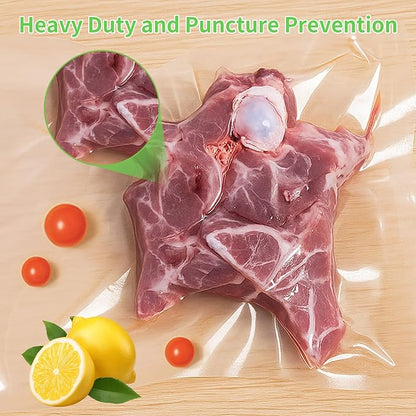 MakMeFre100 Count Vacuum Sealer Bags 50 of Each Size 50 Quart 8"X12"and 50 - Image 4