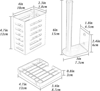 PUSDON Metal Wall Hanging Basket 2 Packs DIY Suitable - Image 4