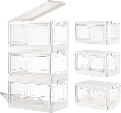 Stackable Plastic Storage Bins by Freebat