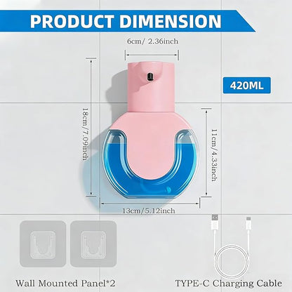 Automatic Soap Dispenser Touchless, Liquid Soap Dispenser USB Rechargeable - Image 2
