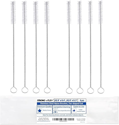 Strong 'n Flex Nylon Straw Cleaner Brushes – Fan-Shaped End by Ensafer
