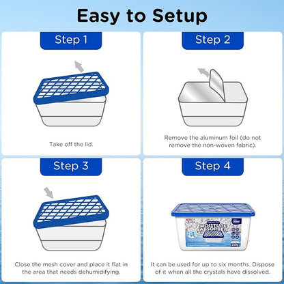 W&E Choice Moisture Absorbers, Portable Humidity Absorber Boxes - Image 9