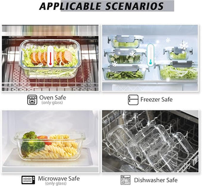 AILTEC 12 Pack Glass Food Storage Containers - Image 6