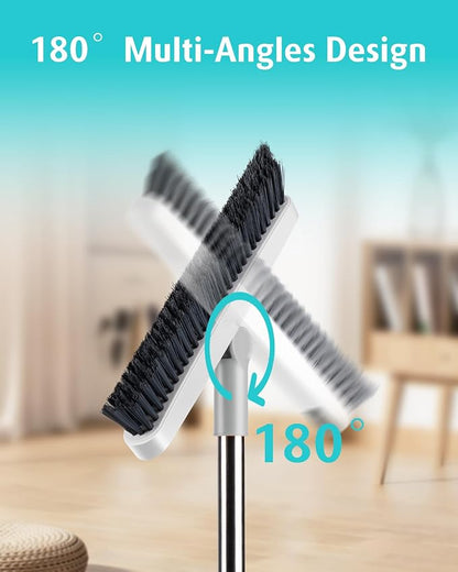 AIR U+ Grout Brush with Long Handle 180° Swivel Scrub Brush with Tweezers to - Image 4