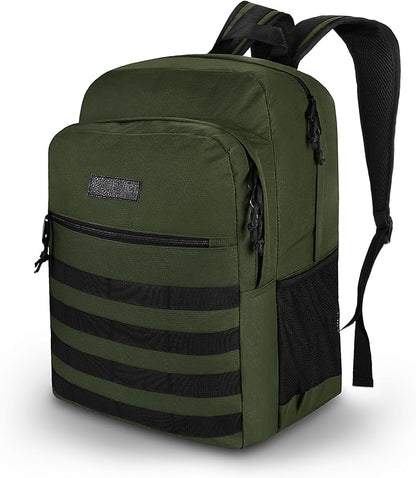 Wrangler Tradesman Backpack, Water Resistant Casual Daypack for Travel Work School, Unisex Laptop Backpack with Notebook Sleeve