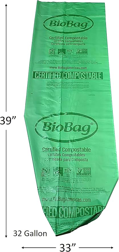 BioBag The Original Compostable Bag, 32 Gallon, 100% Certified Compostable - Image 5