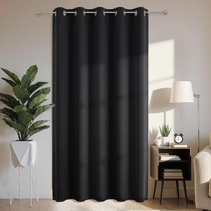 Joydeco Blackout Patio Sliding Door Curtains 84 Inches Long, Grommet Privacy by JOYDECO