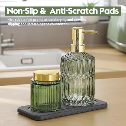 2Pack Diatomite Stone Coasters Water Absorbing Sink Tray - Image 4
