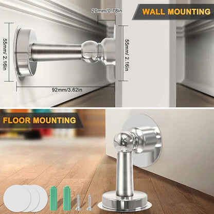 6 Pack Door Stopper Magnetic, COCIVIVRE Magnet Door Stop Stainless Steel - Image 4