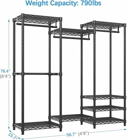 VIPEK V5 Medium Portable Closet Wardrobe Heavy Duty Clothes Rack, Freestanding - Image 3